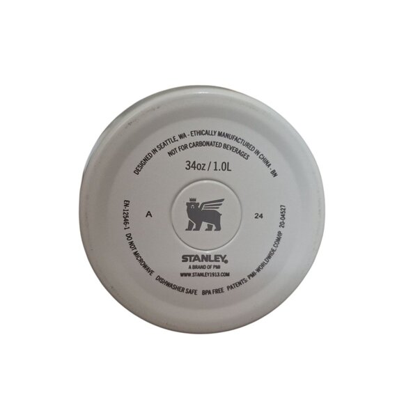 Stanley All Day Slim Bottle 34 oz Cream Stainless Water Travel Cup - Picture 2 of 4